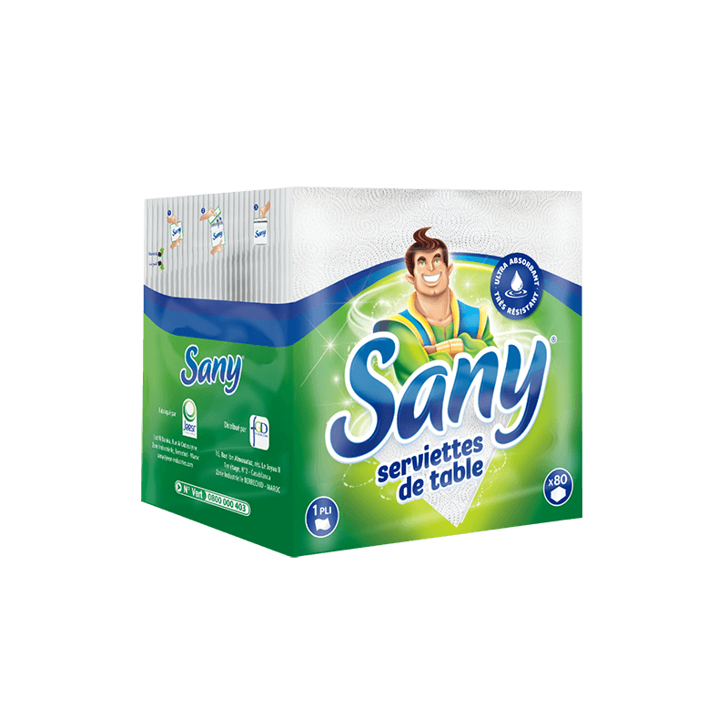 60 Serviettes de Table Sany 30cm x30cm