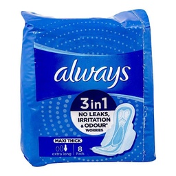 [4015400457848] 8 Serviettes Hygiéniques Maxi Thick Extra Long Always
