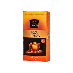 [6111207001760] 10 Capsules Aluminium Compatibles Nespresso Mélodie Java Timor Dubois N°5