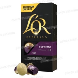 [8711000360521] 10 Capsules Nespresso Café l'Or Espresso Supremo